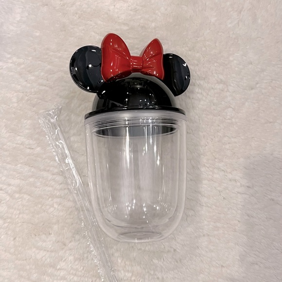 Double Walled Mickey Mouse Cup with Straw - Picture 2 of 5